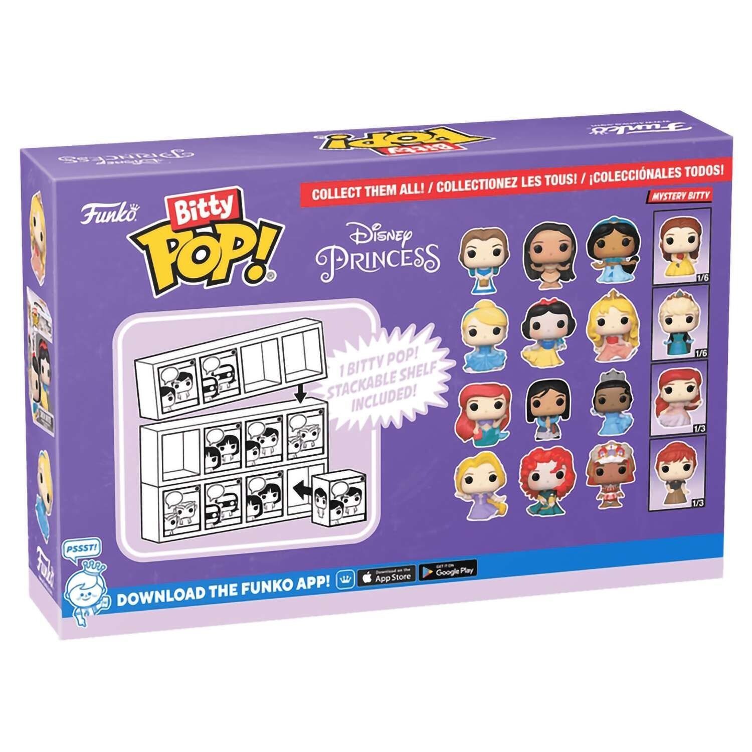 Набор фигурок Funko Bitty POP! Disney Princesses 73029 Золушка, Белоснежка и Аврора, 4 шт (1 фигурка-сюрприз) — фото 1
