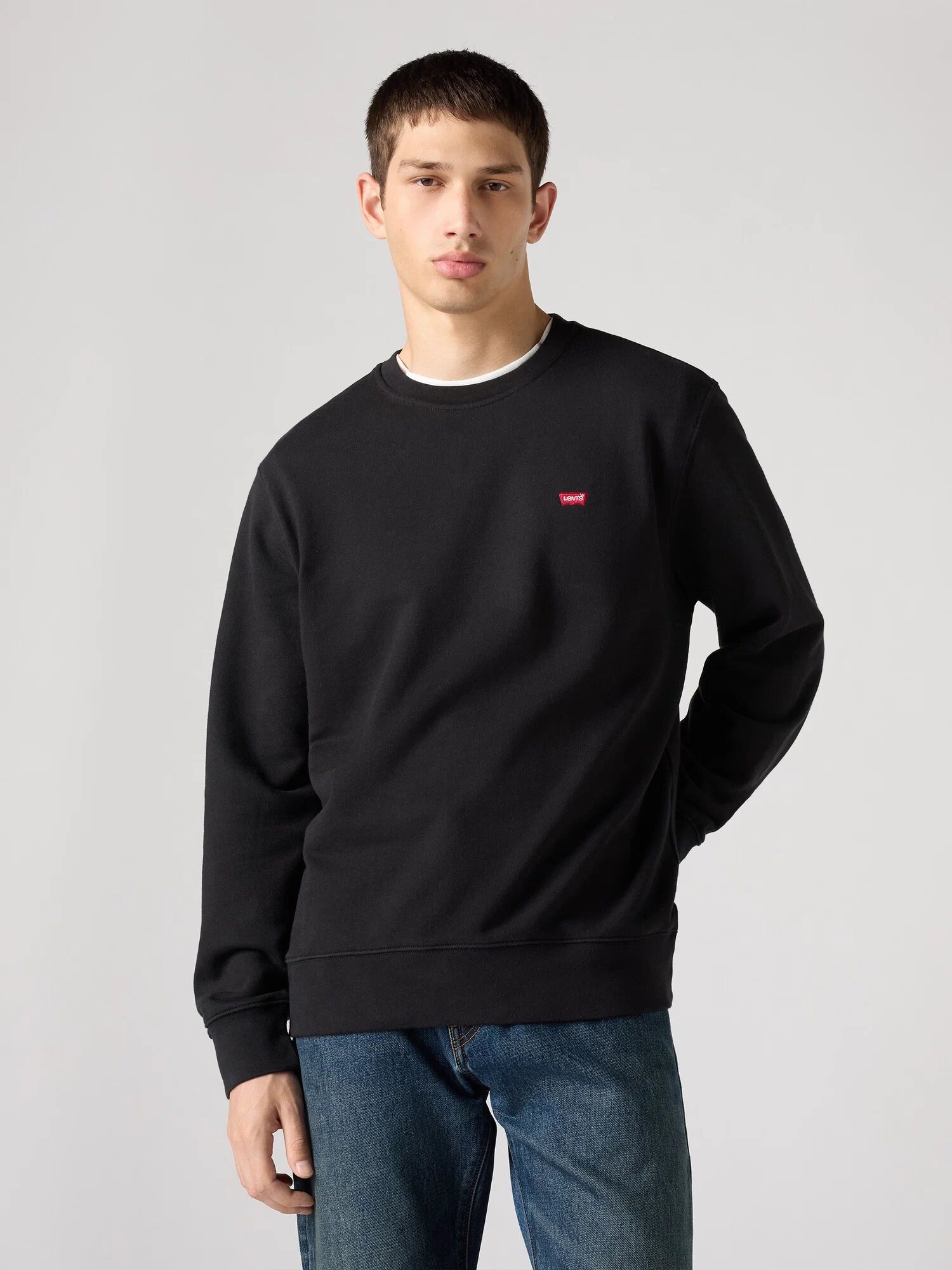 Свитшот Levi's Men Original Housemark Crewneck Sweatshirt, размер S, , чёрный — фото 1