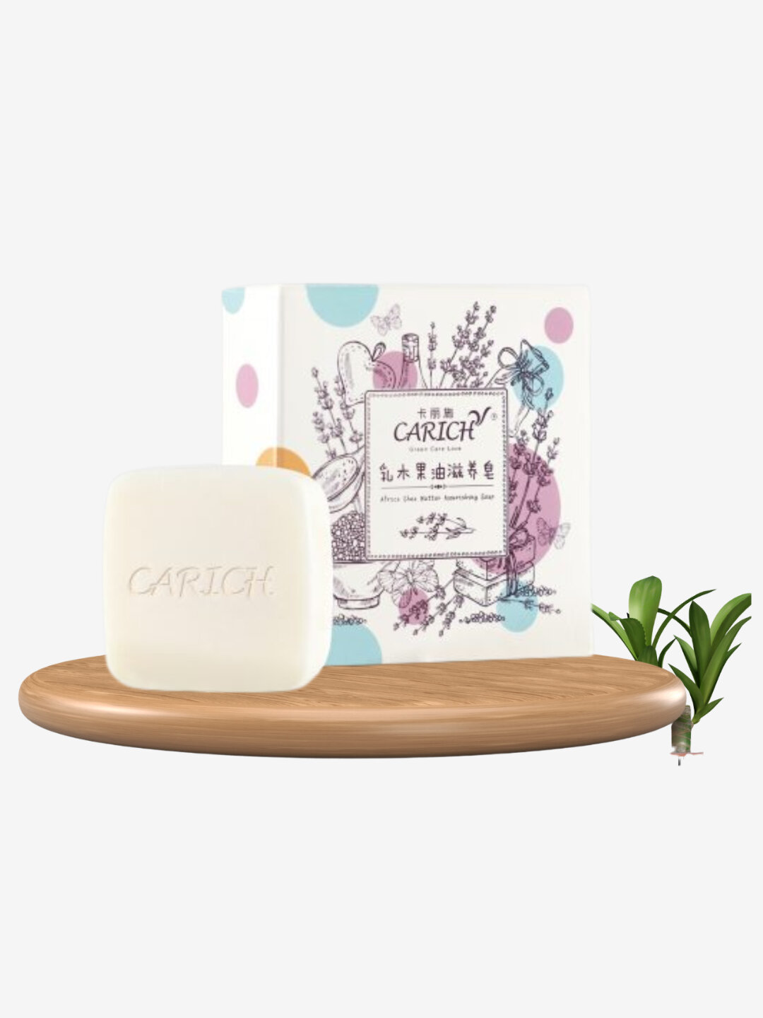 Мыло CARICH Shea Butter, 100 г, для лица и тела, питательное