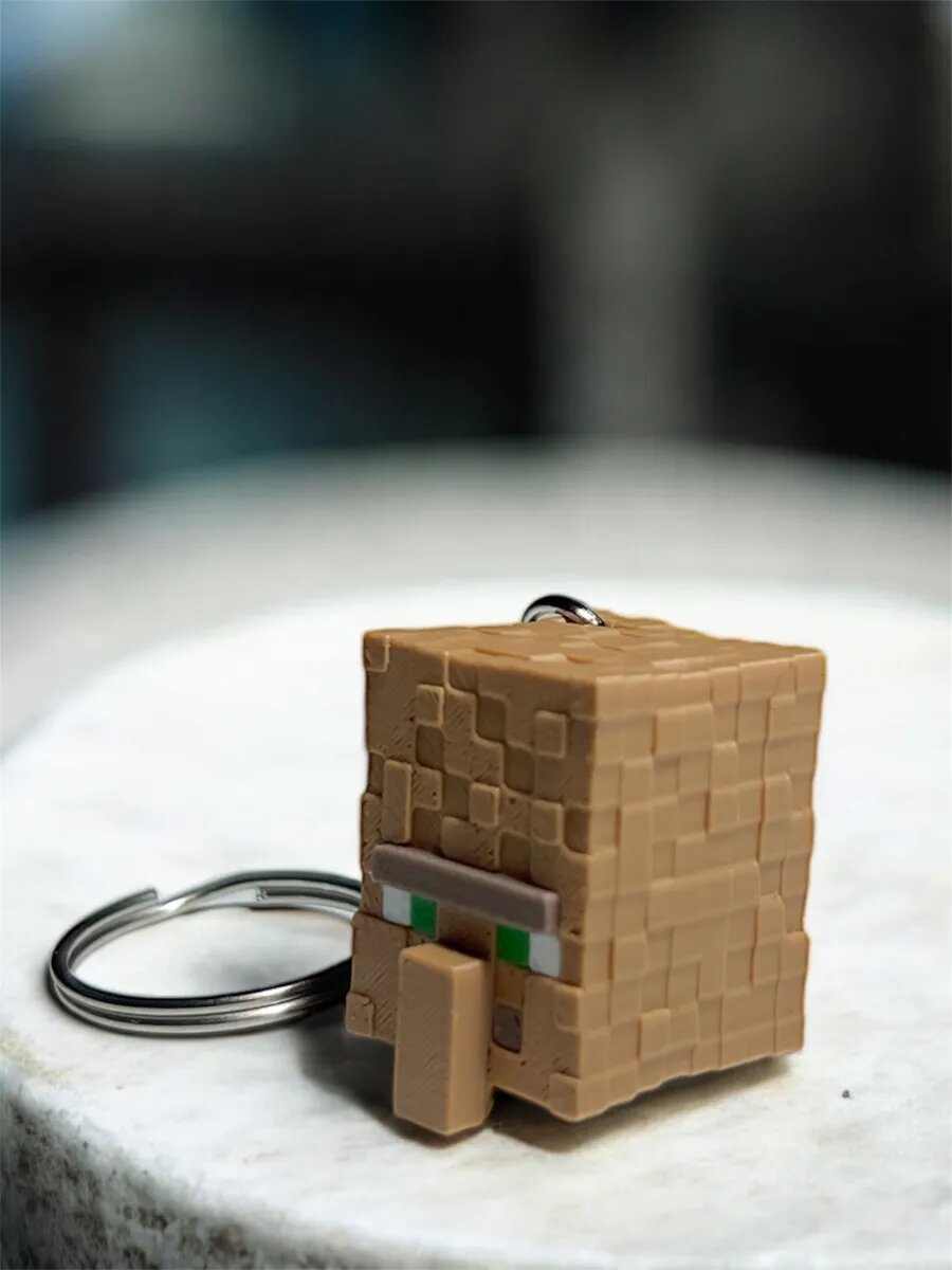 Брелок 3DESHKA, коричневый — фото 1