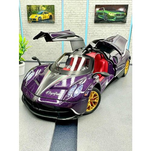фото Металлическая машинка пагани уайра, pagani huayra roadster 1:24 ( 22см. )