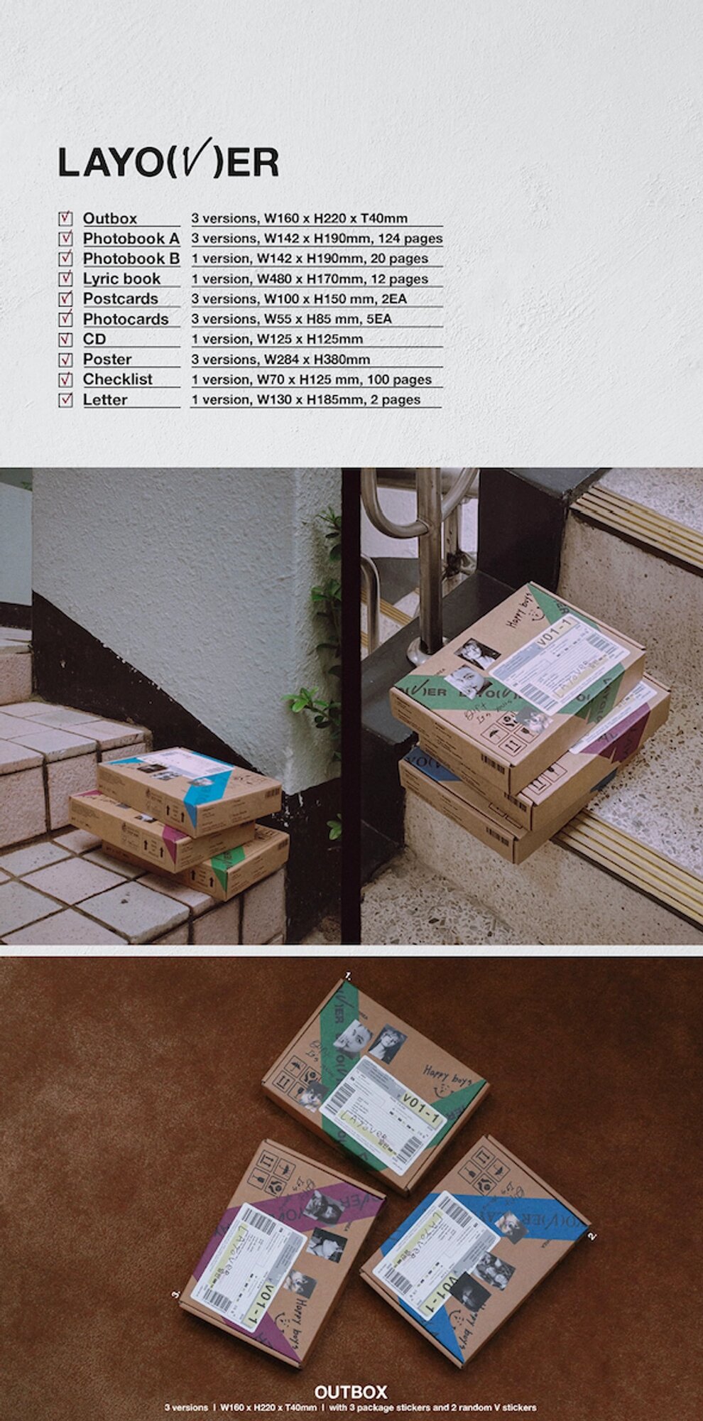 Альбом V Layover Kpop Bts кпоп лайовер Техен Ви бтс — фото 1