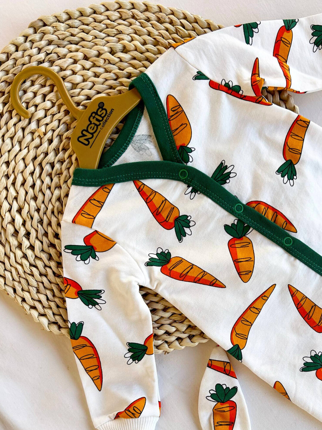 Комбинезон , размер 80, оранжевый — фото 1