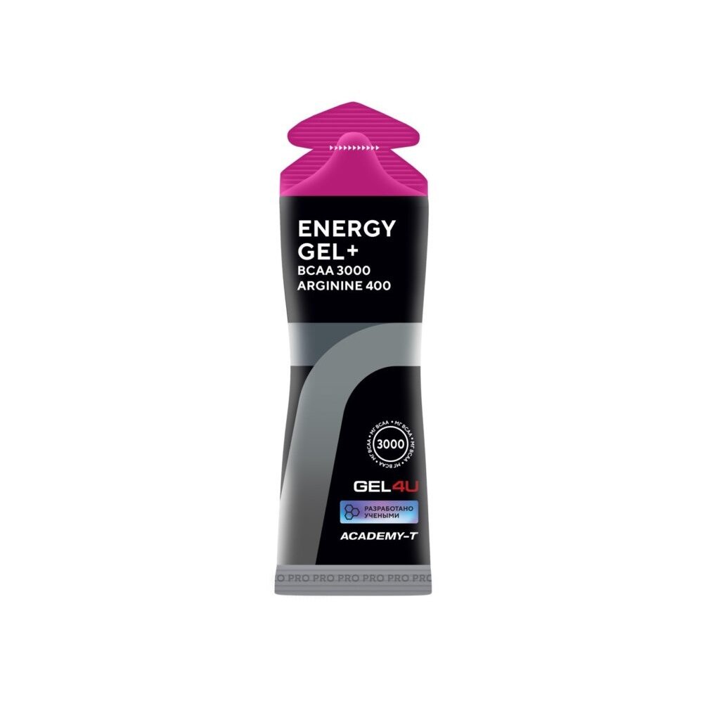 Academy-T Energy Gel + BCAA 3000 Arginine 400, 60 г, Вкус Лесные Ягоды