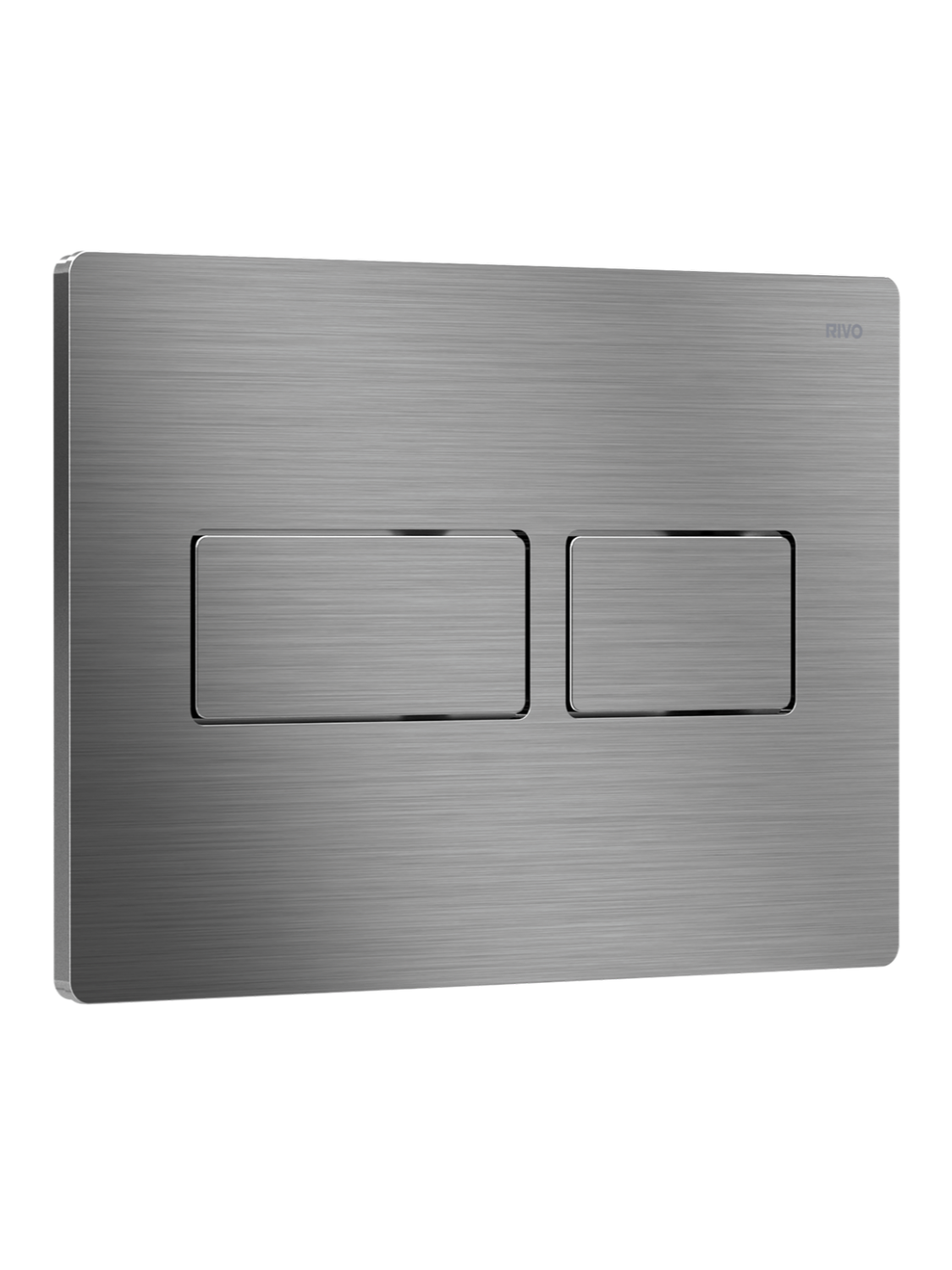 Панель смыва RIVOlux Сатинированная сталь 301007