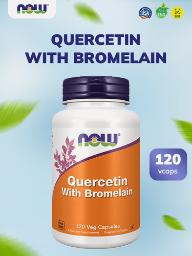Изображение товара Now Foods Кверцетин с бромелайном 120 веганских капсул, Quercetin with Bromelain 120 vegan caps