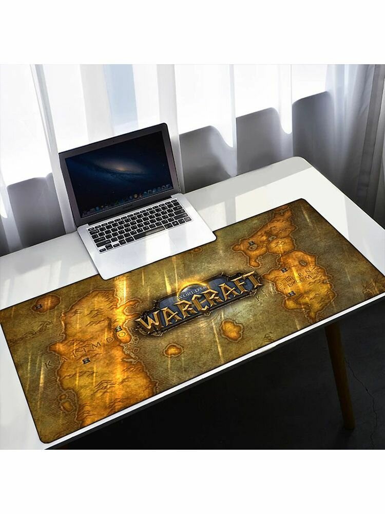 World of WarCraft Коврик для мышки, XXL, бежевый, бирюзовый коврик для мыши XXL бежевый бирюзовый