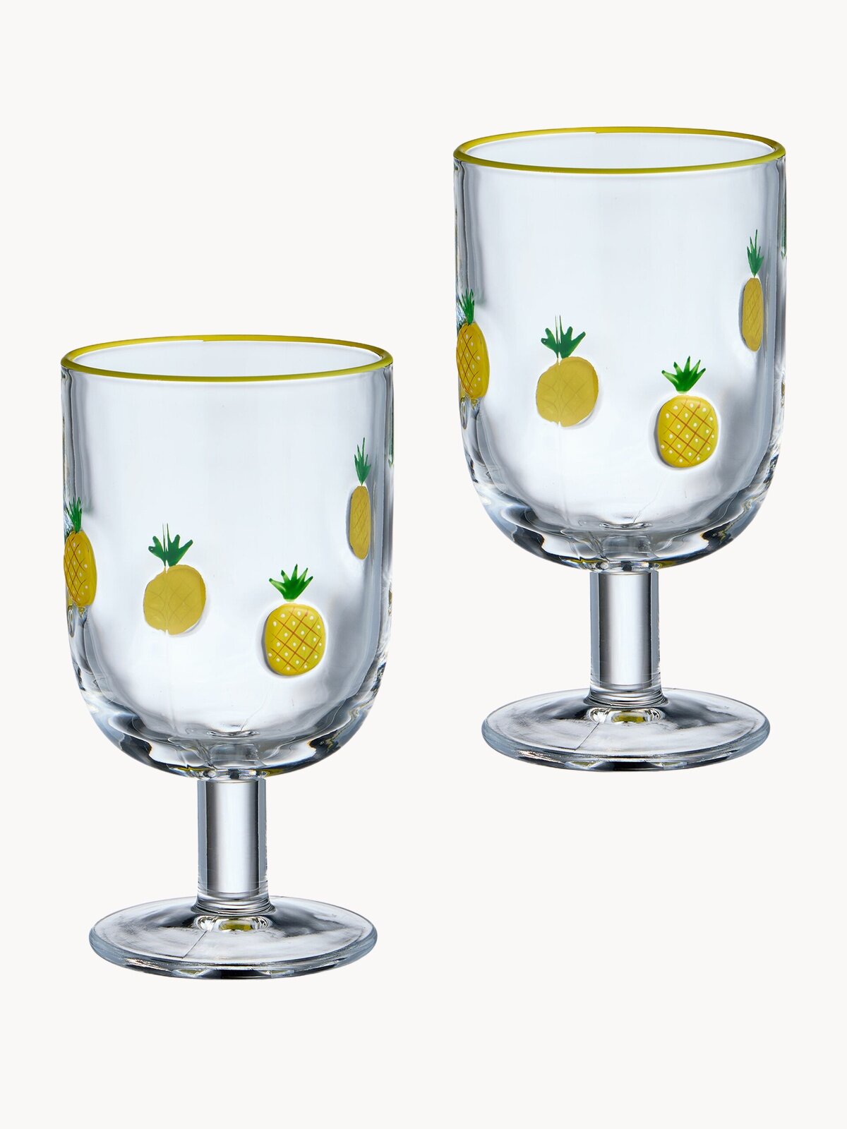 Набор бокалов для вина Lefard "FRUITY PINEAPPLE", 2 шт, 350 мл, стеклянные