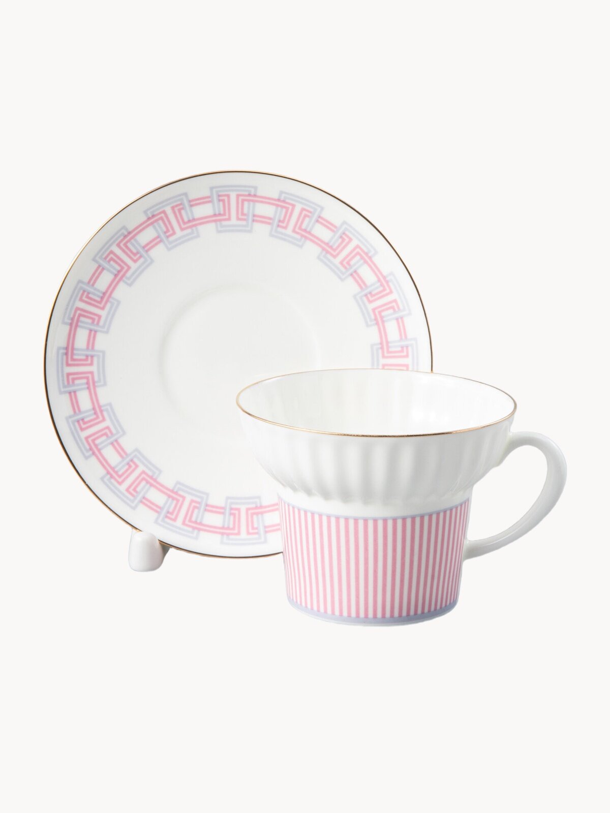 Кофейная пара "Геометрия 5 " форма Волна, Императорский фарфоровый завод, 155 мл