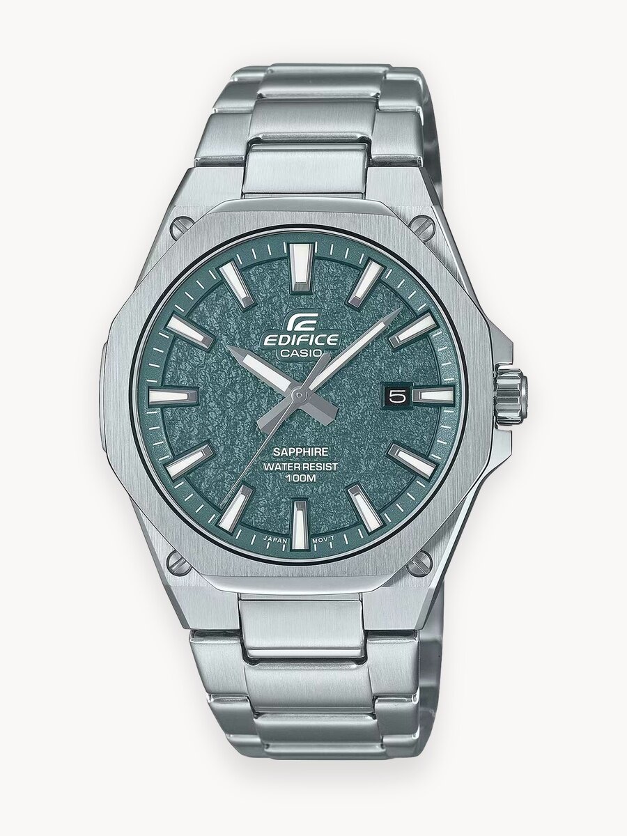 Наручные часы CASIO Edifice, серебряный/зеленый