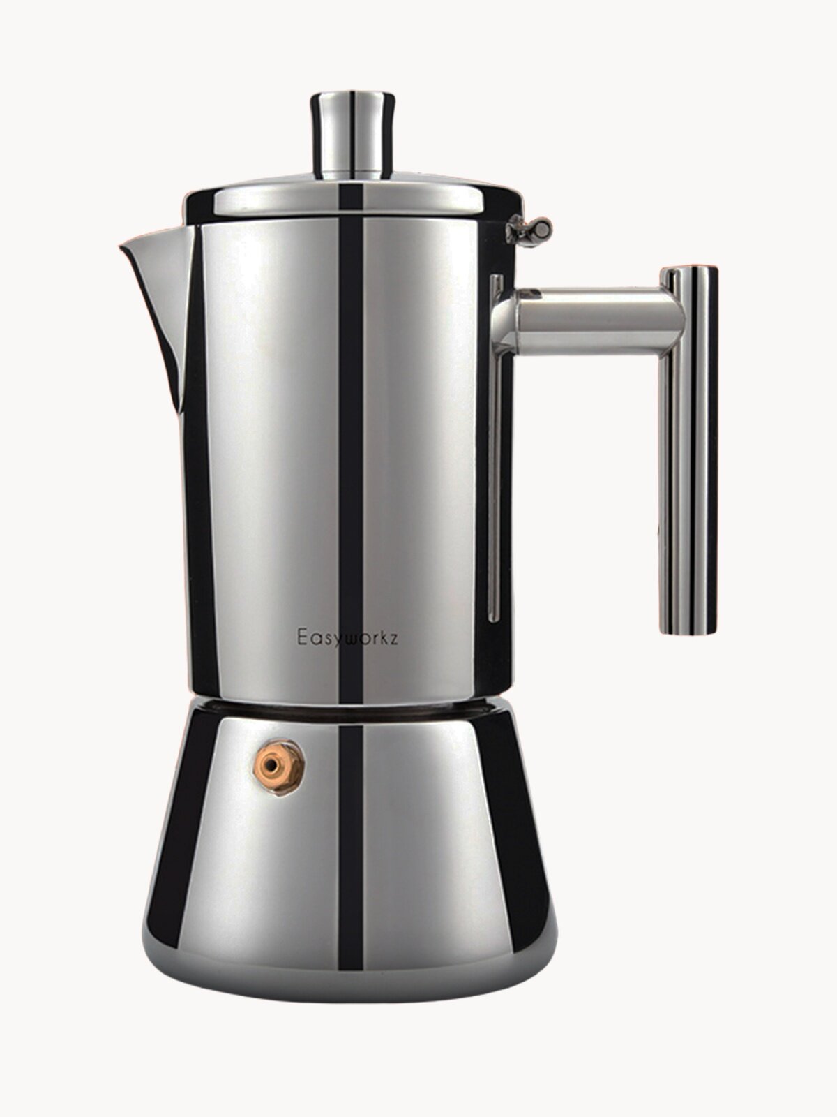 Гейзерная кофеварка EASYWORKZ из нержавеющей стали на 10 порций, 500 мл