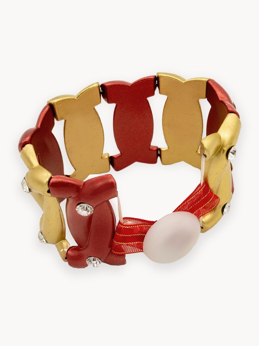 Подхваты для штор на магнитах 2 шт, 18*5 см, Айрис (9 красный меланж)