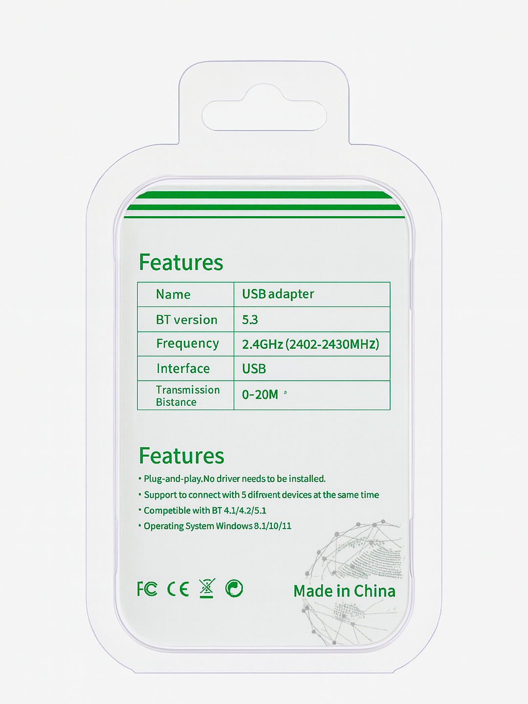 Bluetooth адаптер USB 5.3 для ПК и ноутбука — фото 1