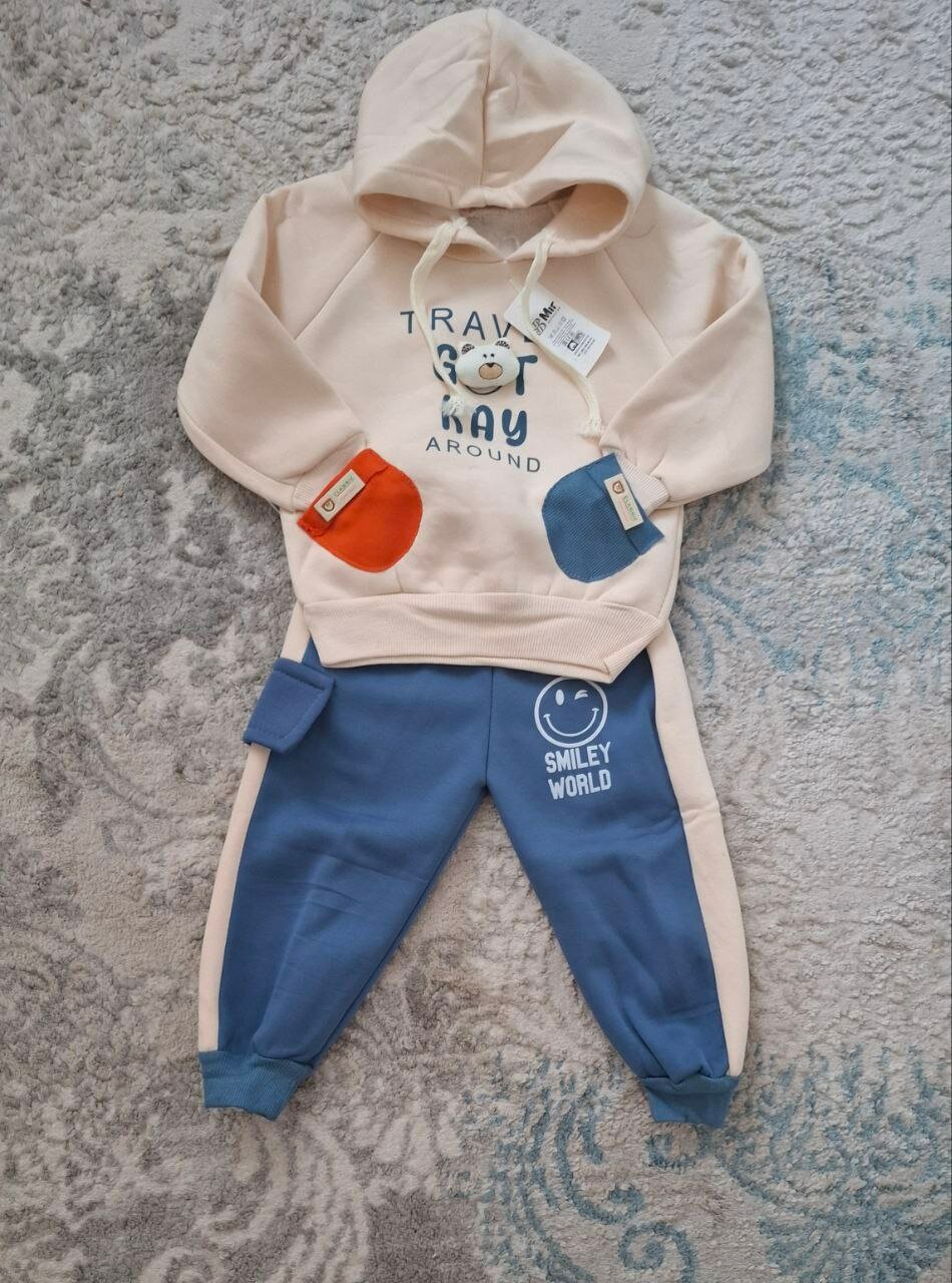 Комплект одежды  98-110, размер 3-5 лет, голубой — фото 1