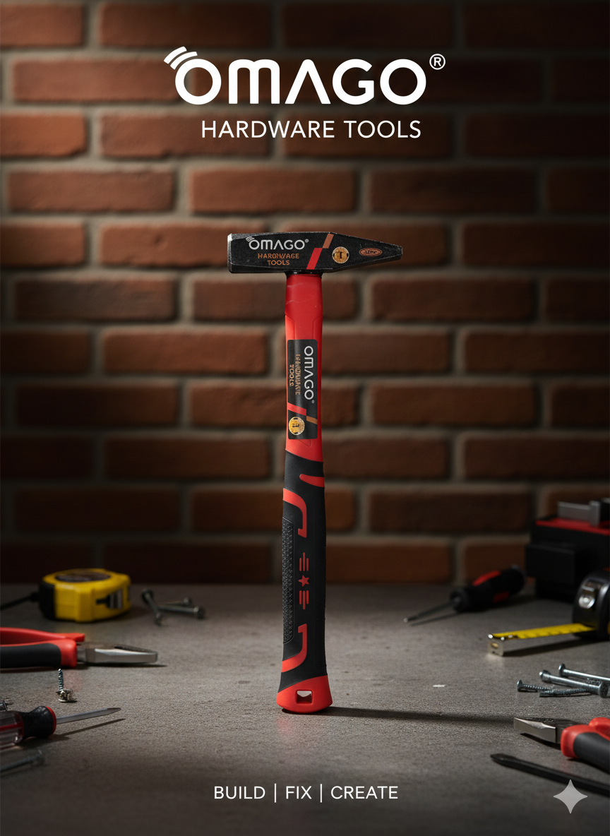 Молоток LIT гвоздодер с термопластичной ручкой, сталь, 500 гр — фото 1