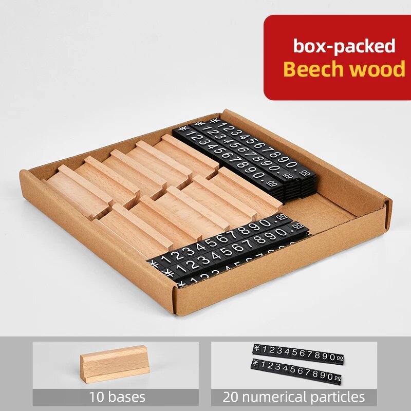 Деревянные этикетки для цен 10 Wood-20 figures