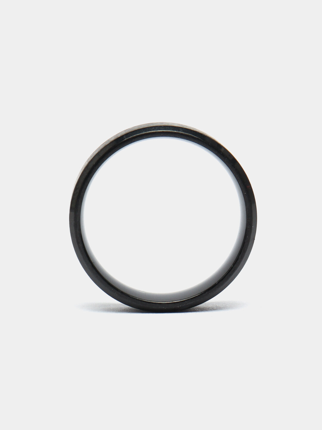 Кольцо, размер 17, ширина 6 мм, черный — фото 1