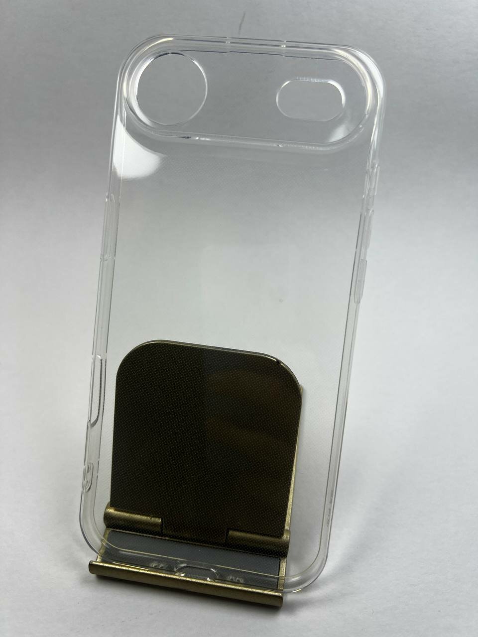 Чехол бесцветный, для Iphone 17 air, силикон, прозрачный, противоударный