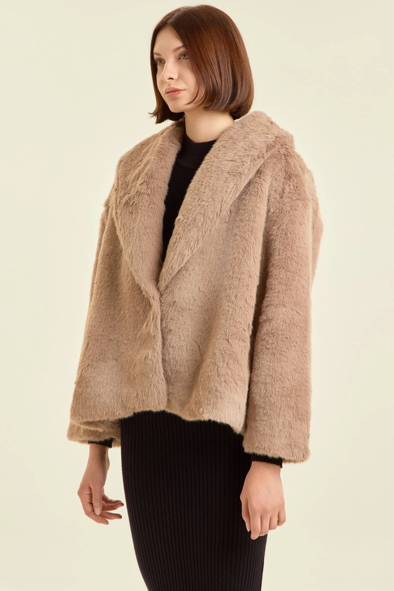 Пальто Selfie, размер L, коричневый — фото 1