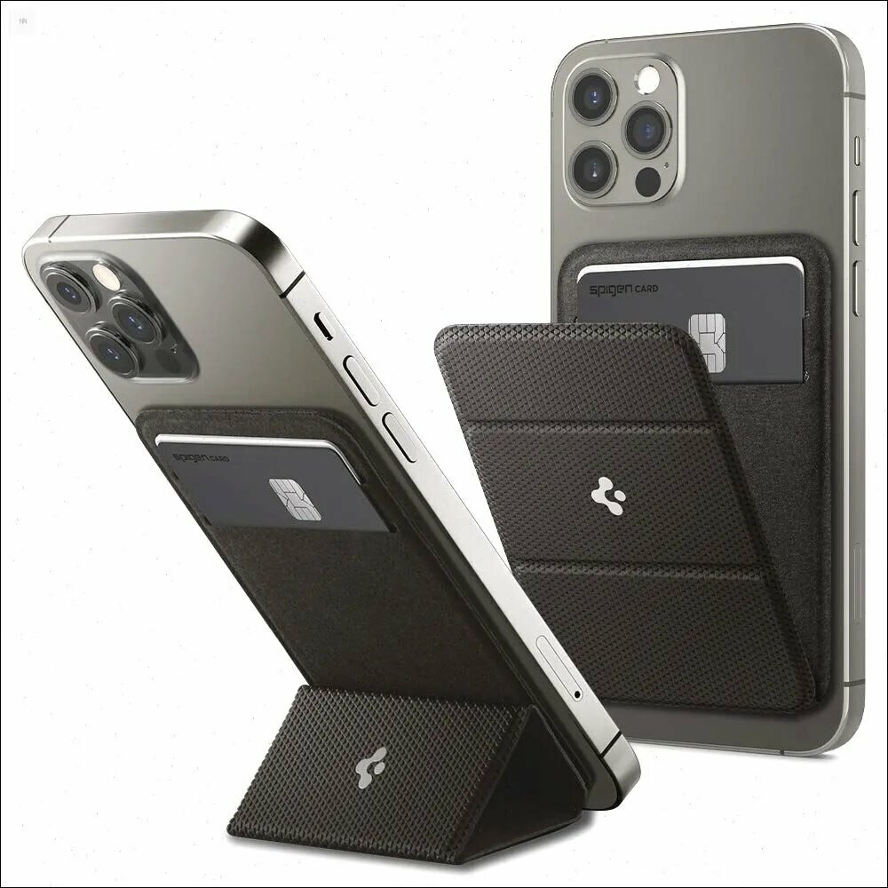 Картхолдер для смартфона SPIGEN, держатель для карт, предназначенные для MagSafe, 2 карты, совместимых с моделями iPhone 16 / 15 / 14 / 13 / 12 серия