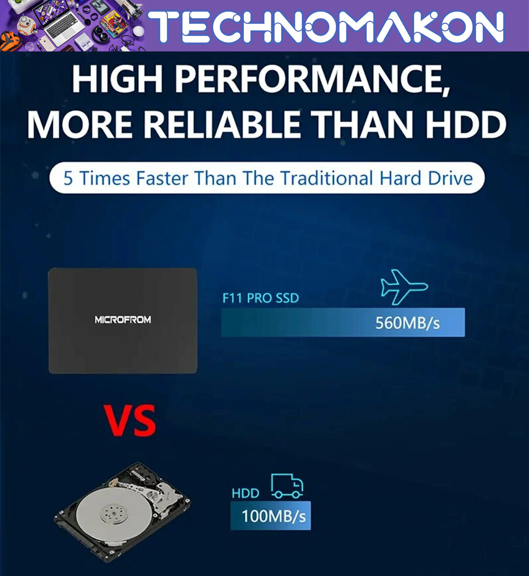 Внутренний SSD-диск MicroFrom твердотельный накопитель SSD 128GB — фото 1