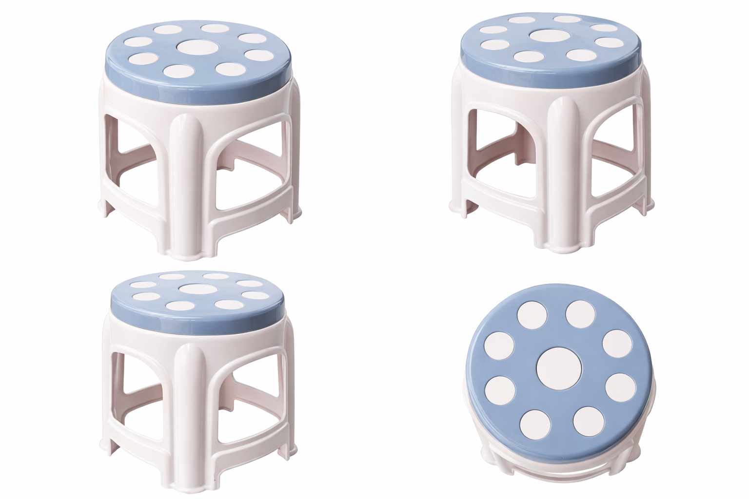 Табуретка, стул из пластика изготовлен из прочного пластика.