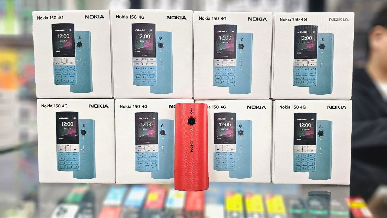 Телефон кнопочный Nokia "150", 4G/2 SIM/IPS экран, АКБ 1450мАч, красный — фото 1