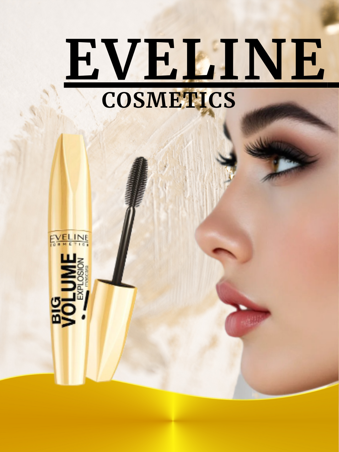 Тушь Eveline "Big Volume Explosion", гипоаллергенная, черная, 11мл