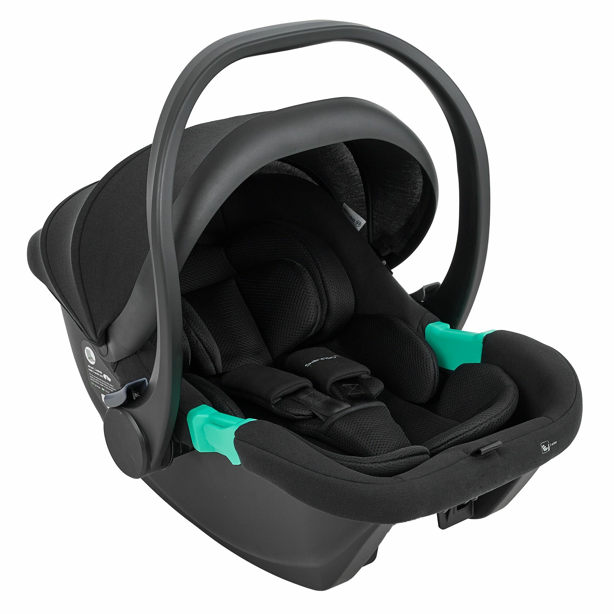 Автолюлька группы 0+ (0-13 кг) Pituso Santiso Pro i-Size Black/Черный