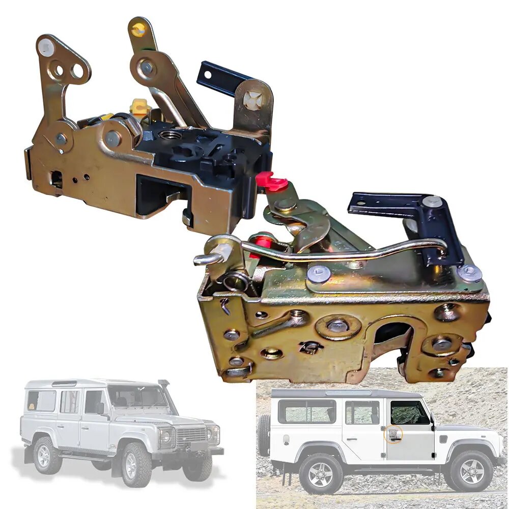 Комплект защелки замка правой и левой двери, 2 шт, для Land Rover Defender 90 и 100 TD5 TDI 1987-2006 гг.