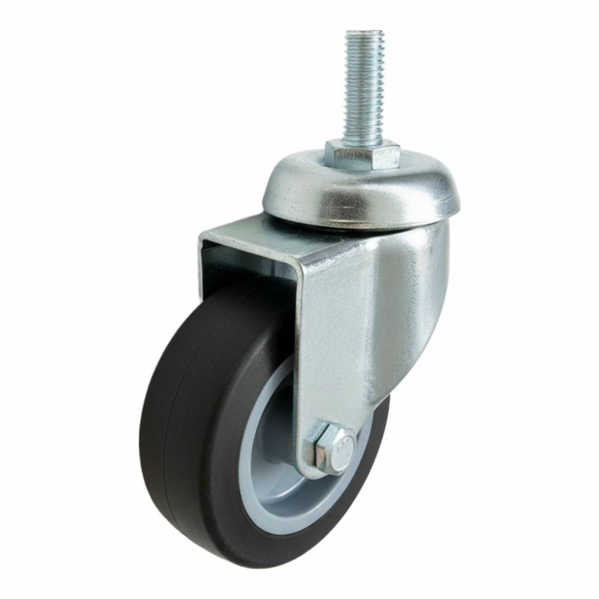 Колесо для мебели поворотное Стелла-техник 3806-60, штырь М10, d 60 мм, г/п 50 кг