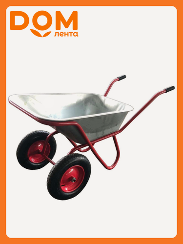 Изображение товара Тачка 2-колесная с дополнительной поддержкой корыта, колеса пневмо 3,25/3,00-8,00-8