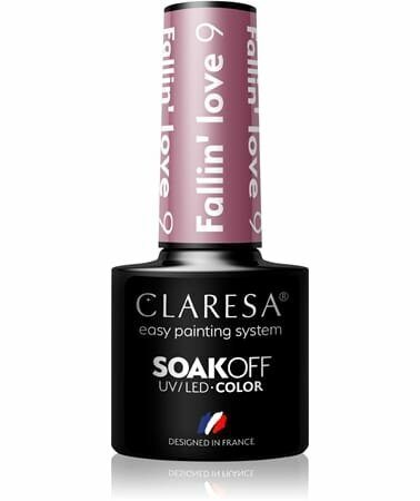 Лак для ногтей Claresa SoakOff UV/LED Color Fallin' Love, оттенок 9, 5 г
