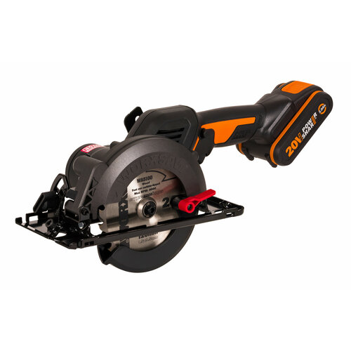 фото Циркулярная мини-пила аккумуляторная бесщеточная worx wx531, 20в, 120мм, 2ач х1, зу 2а