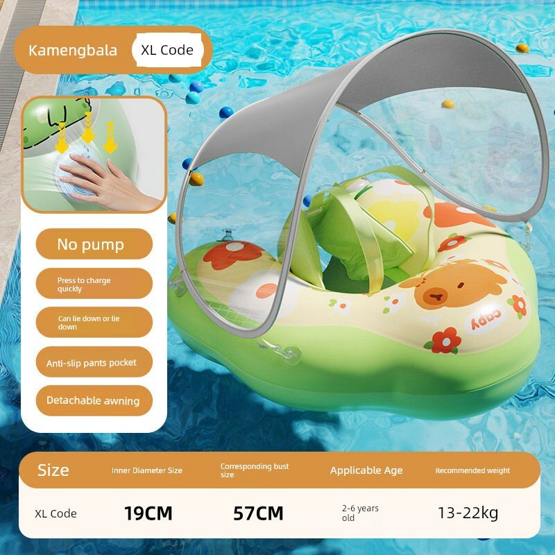 Немецкий Puppy XL Kamenbara Защита от солнца Детский Плавающий Обруч для 2-6 лет