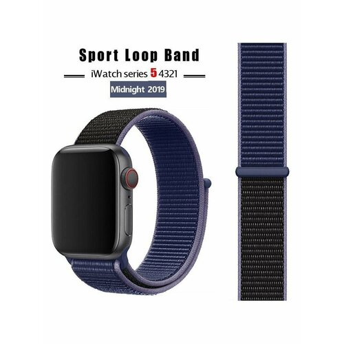 фото Нейлоновый ремешок для apple watch 42 / 44 / 45 / ultra 49 mm sport loop purple modmac