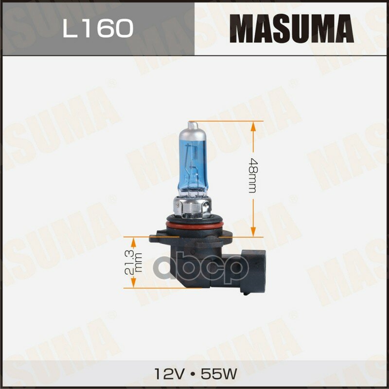Лампа HB4 9006 12V 51W P22D Blue HB4 9006 12V 51W P22D Blue Masuma арт. L160