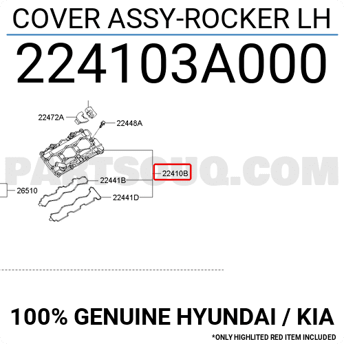 Cover assy-rocker lh