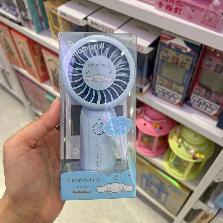 Портативный мини-вентилятор Miniso Sanrio с аккумулятором 1200 мАч Корица Собака