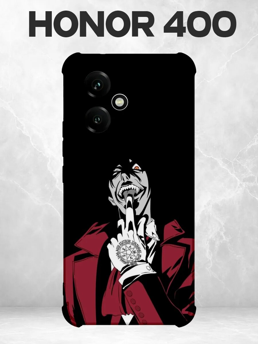 Чехол на Honor 400 Хеллсинг Алукард красный