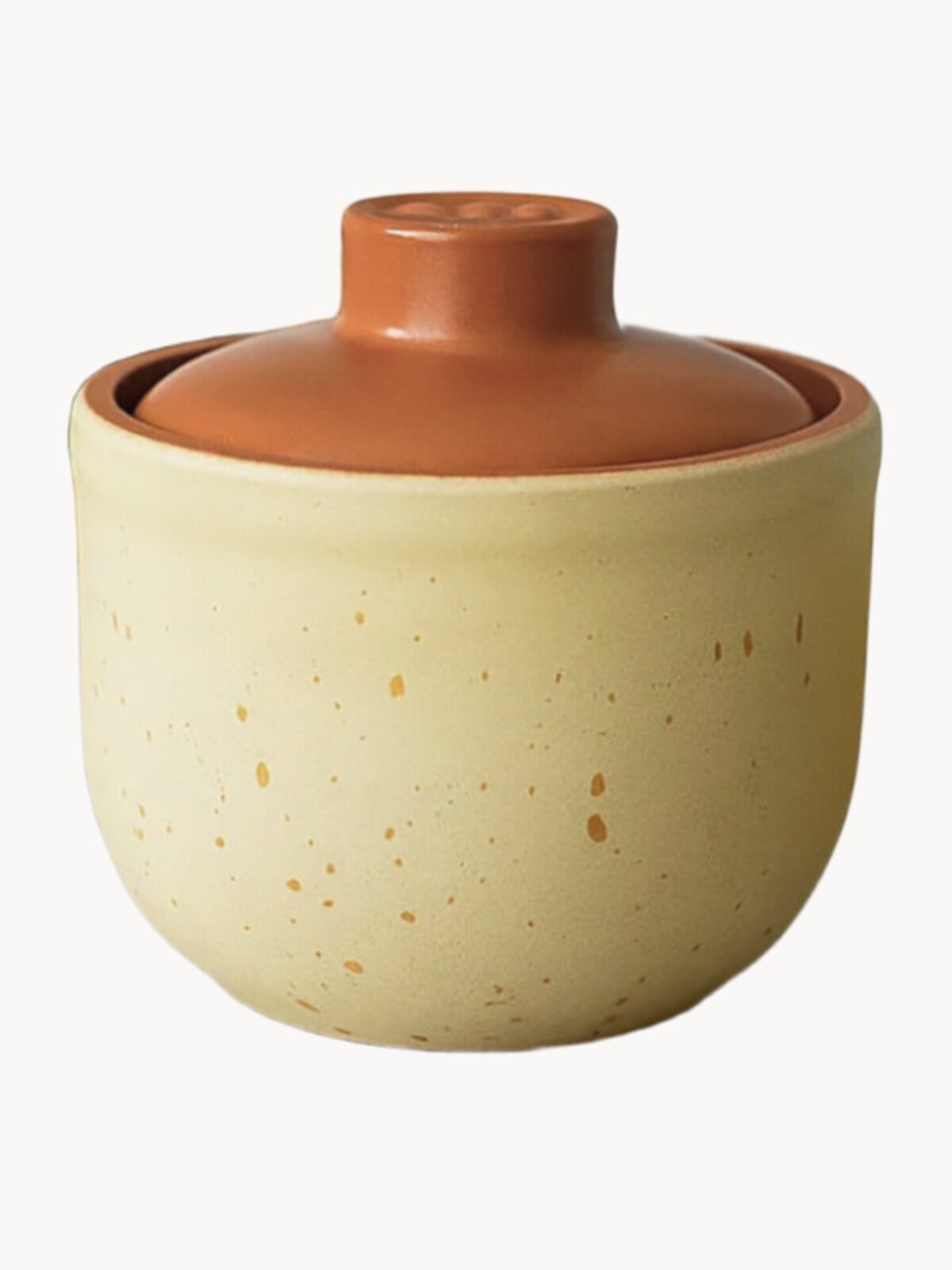 Набор горшочков Ломоносовская Керамика "Горшочек", глазурь, желтый, 2 шт, 0.35л