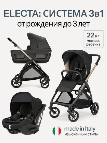 Изображение товара Коляска 3 в 1 Inglesina Electa Upper Black