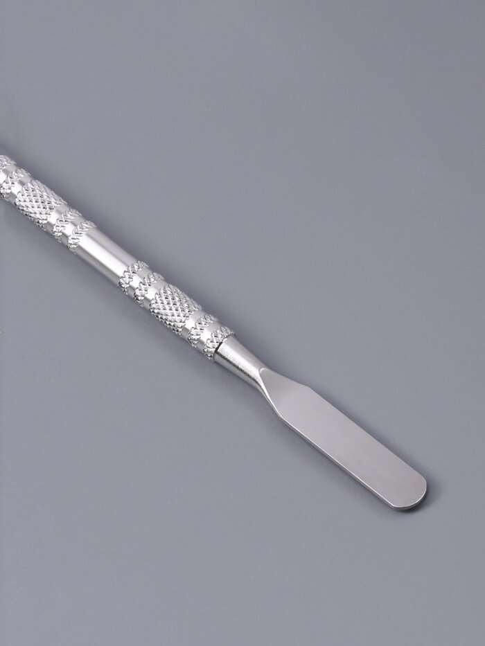 Набор для макияжа, 2 предмета: палитра, спатула, цвет серебристый — фото 1