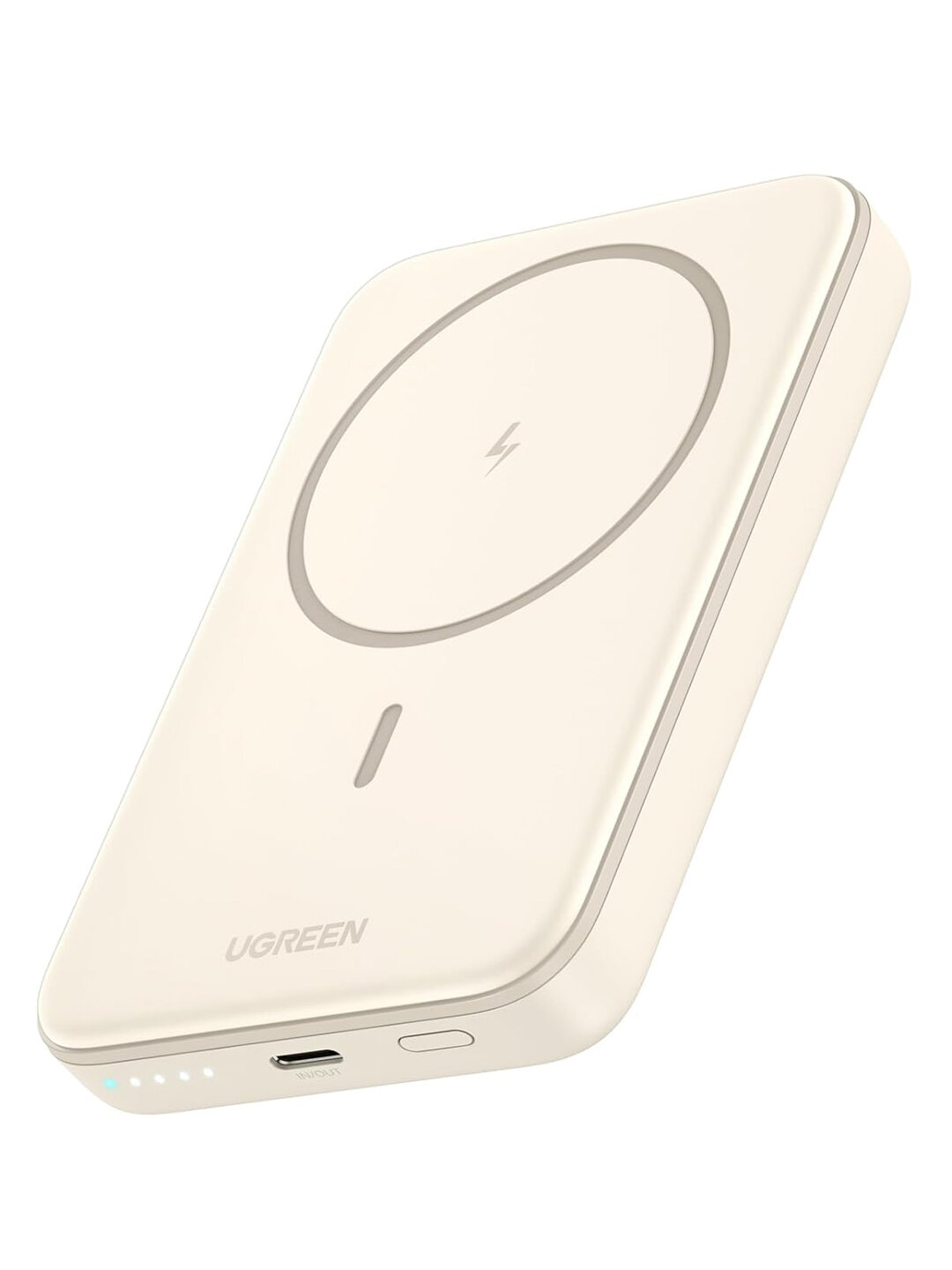 Внешний аккумулятор UGREEN PB561 10000mAh, Magnetic Wireless, PD 20W, MagSafe, White