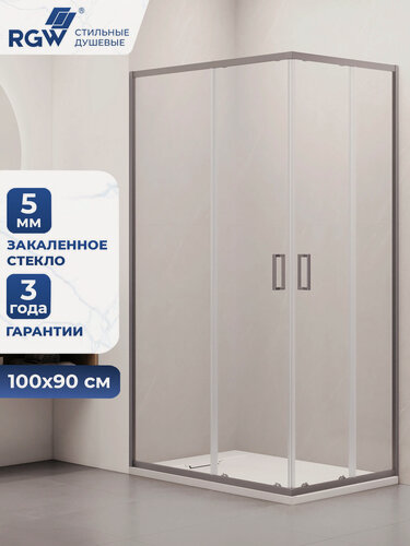 Изображение товара Душевой уголок 90х100 RGW CL-44Gr прозрачное 38094490-110