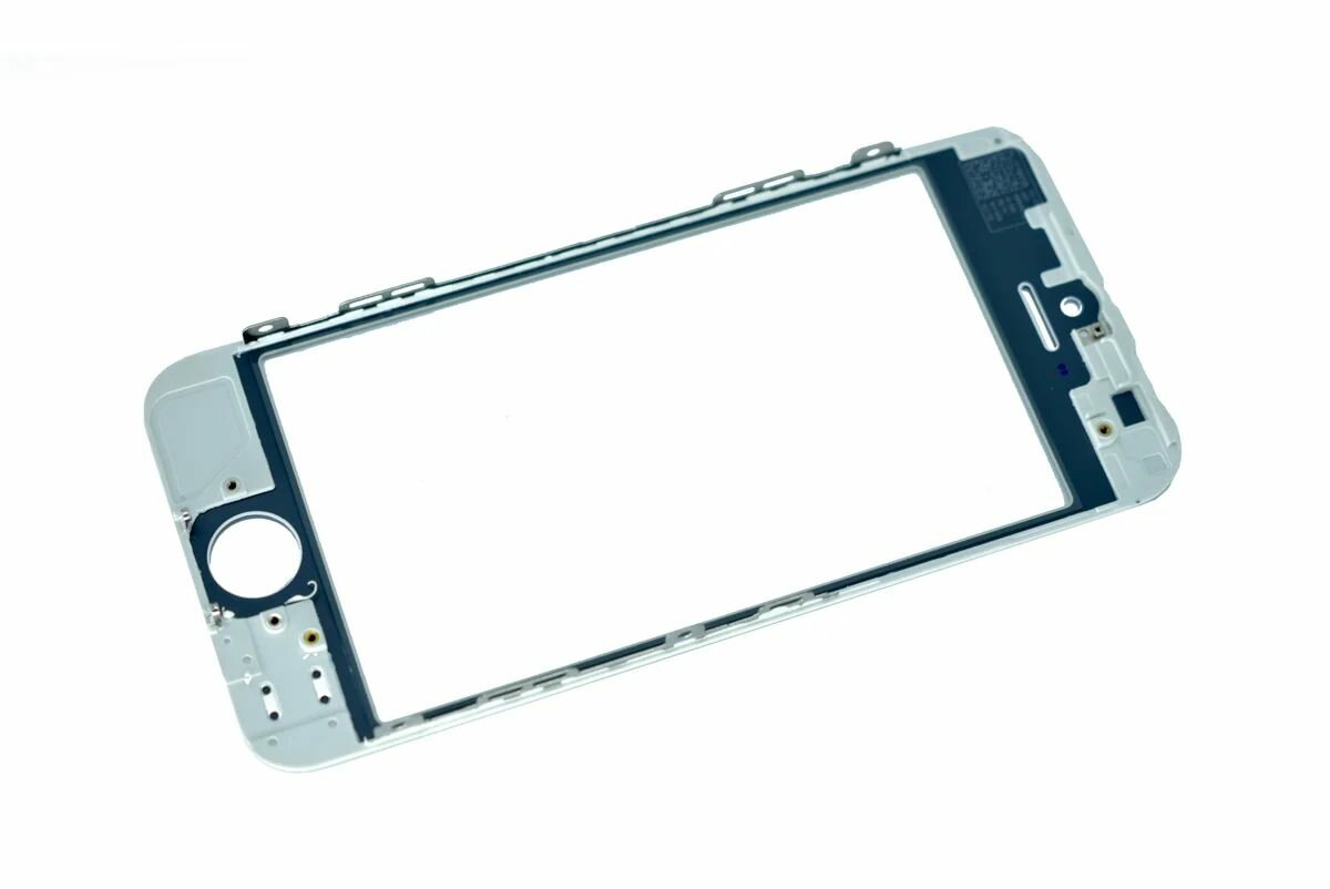 Стекло для переклейки для iPhone 5 с рамкой с OCA пленкой белый