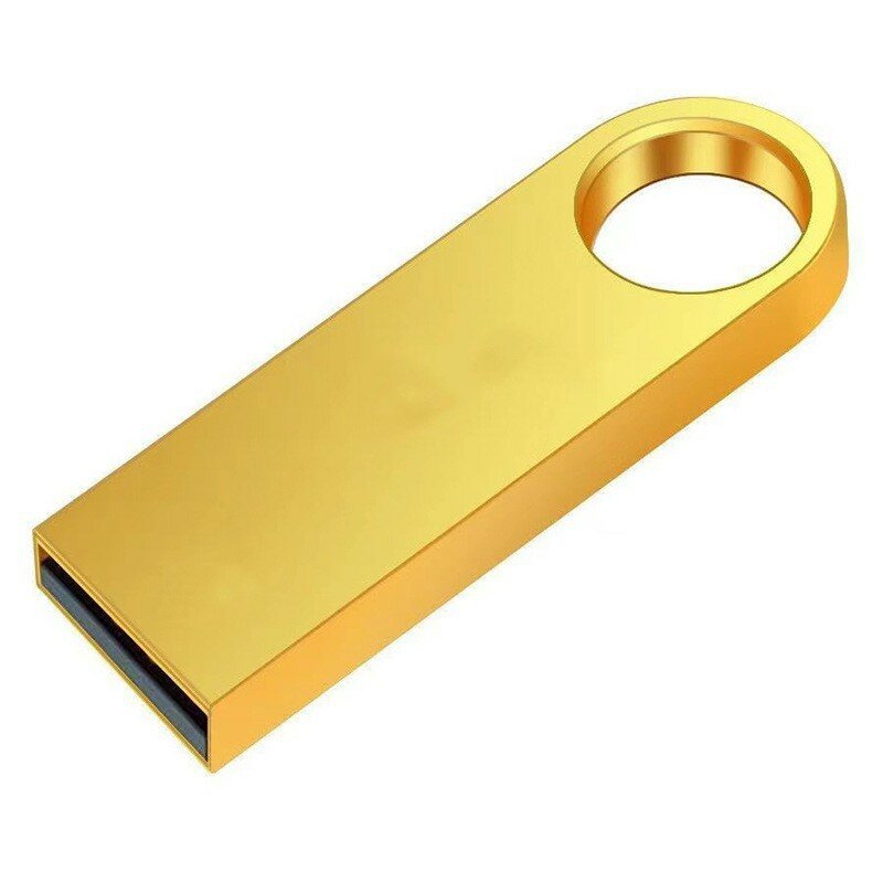 Металлический флеш-накопитель USB 3.0 128 ГБ ярко-желтый для корпоративных подарков, премиум-ощущение, надежное хранение