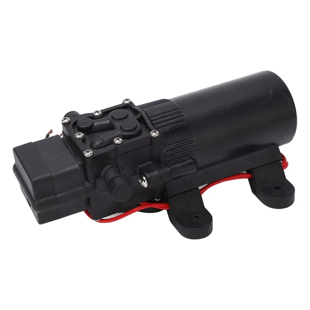 Микро DC повышающий насос 0.7GPM 70PSI самовсасывающий мембранный насос медный мотор 24V 1.5A 36W