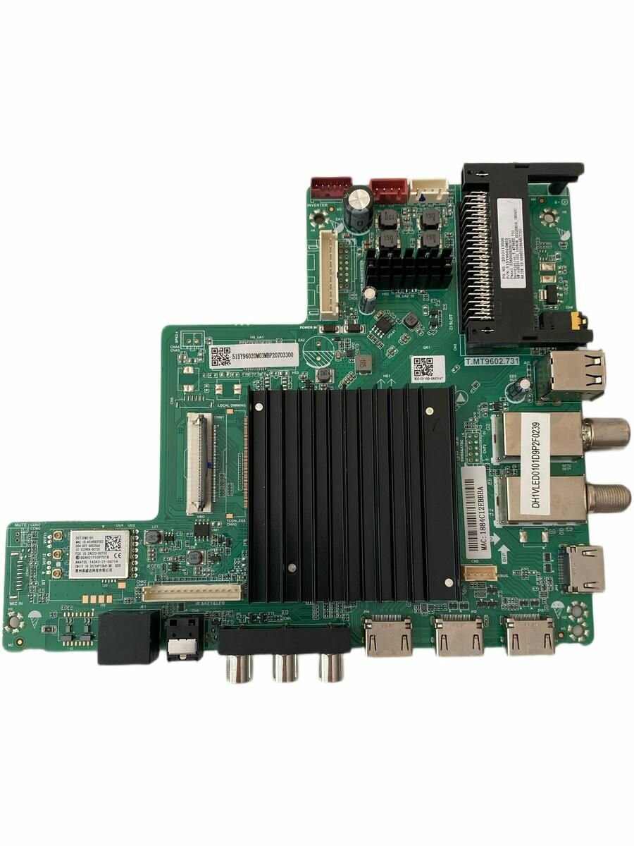 Плата основная (T. MT9602.731), для телевизора Haier 50SmartTVS1 P: CV500U2-T01 rev:02