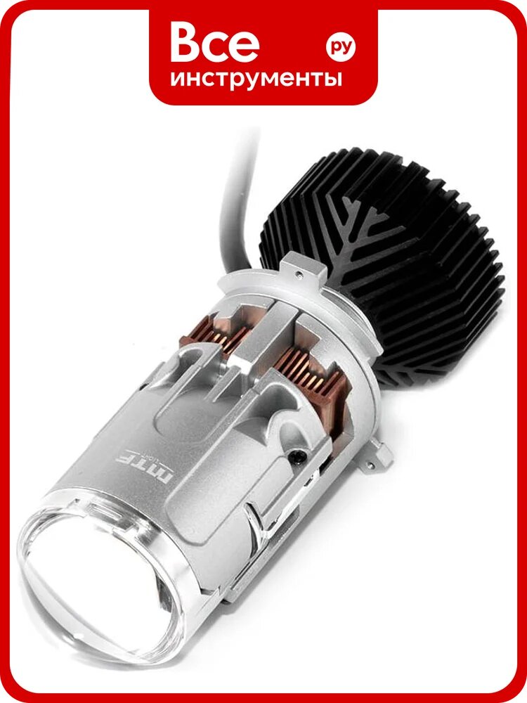 Светодиодные линзы MTF Light серии MiniLENS BOOSTER H4/H19, 12V, 45/55W, 6000K, 5500LM, к-т. MBS4K6